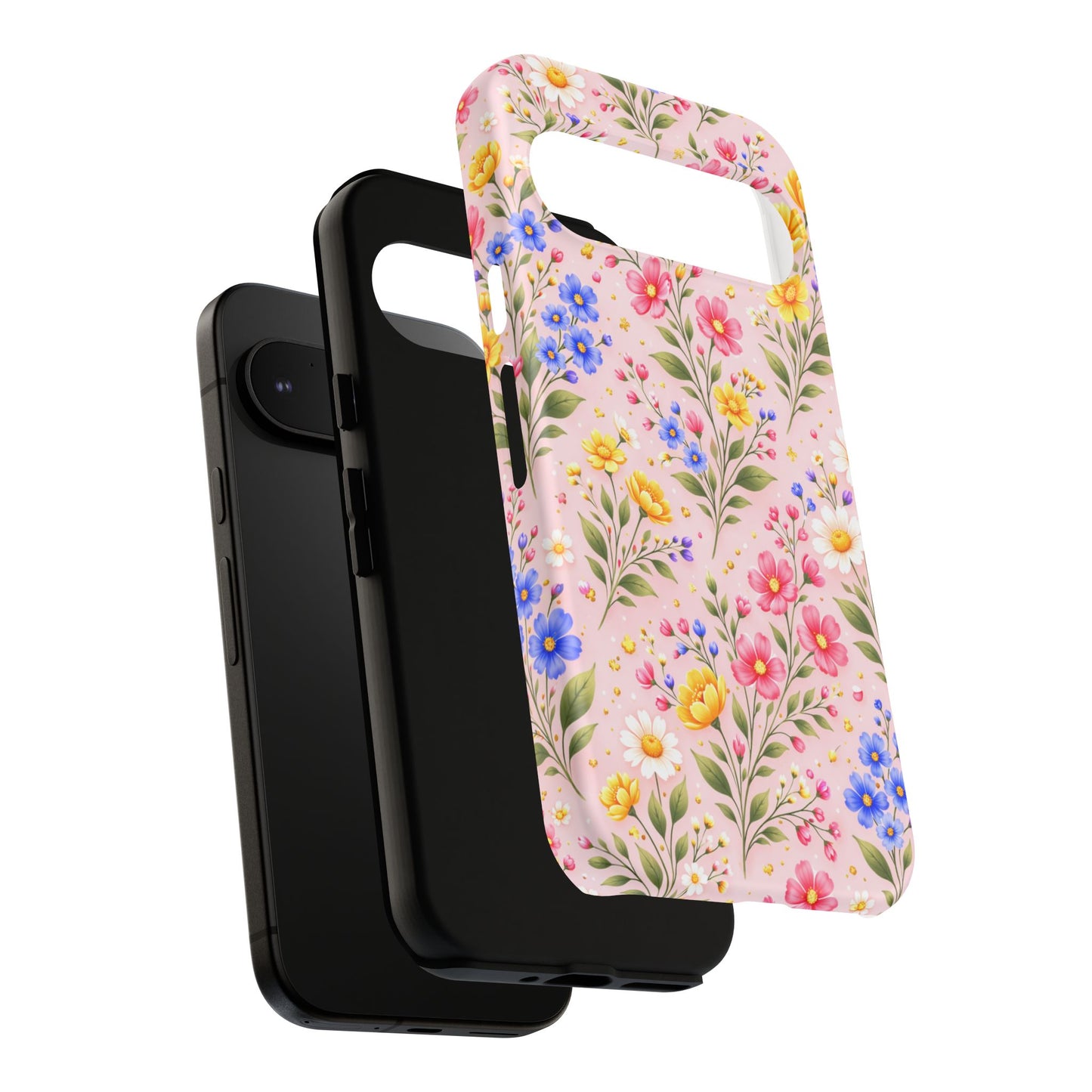 Wildflower Floral Phone Case Vintage Spring Meadow Tough Cover