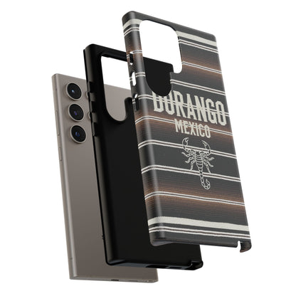 Durango Mexico Phone Case | Serape Scorpion Western Design | Mexican Heritage Tough Case for iPhone & Samsung