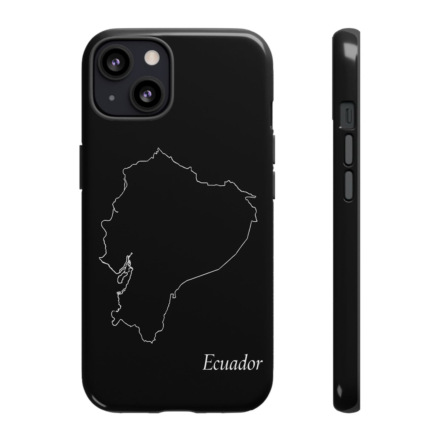 Ecuador Outline Phone Case – Minimal Country Map Tough Case (iPhone, Samsung, Pixel)