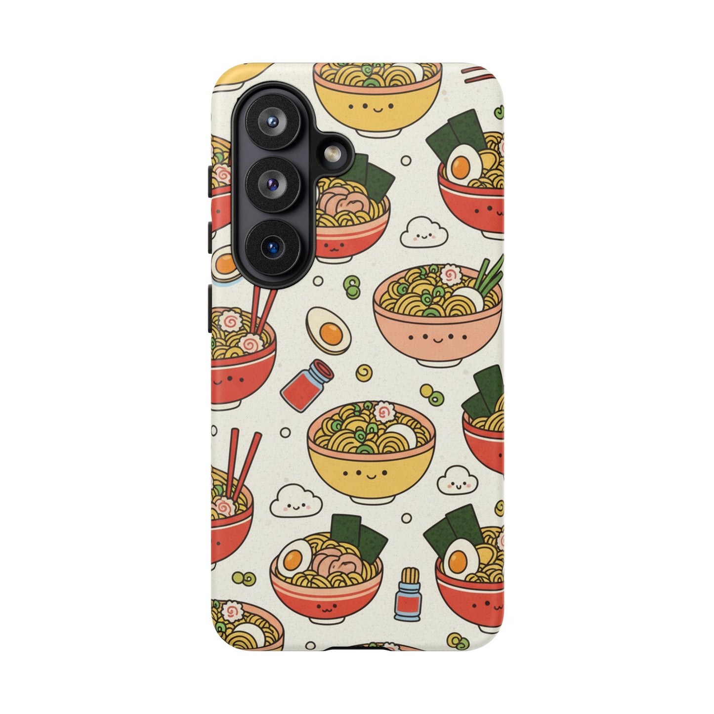 Kawaii Ramen Phone Case – Cute Japanese Food Pattern | Noodle Bowl Aesthetic Case