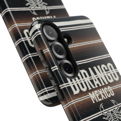 Durango Mexico Phone Case | Serape Scorpion Western Design | Mexican Heritage Tough Case for iPhone & Samsung
