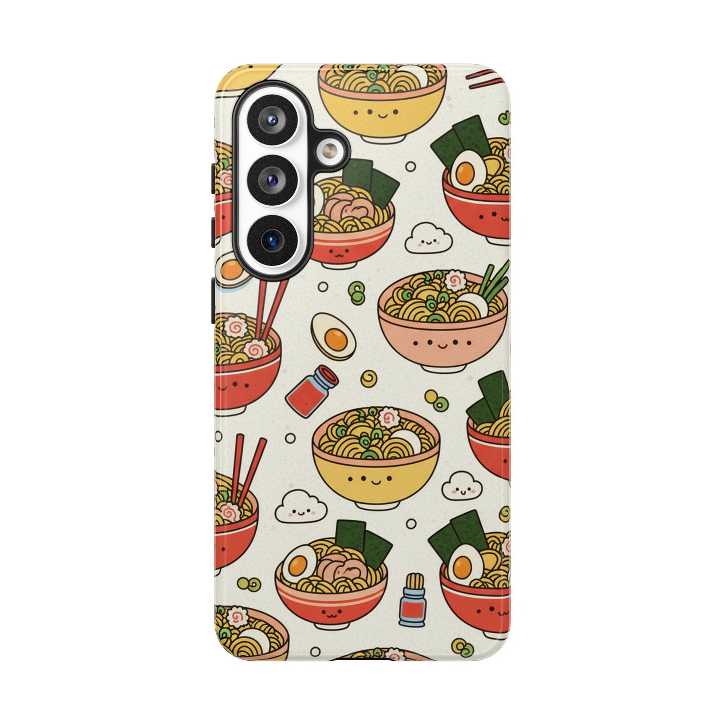 Kawaii Ramen Phone Case – Cute Japanese Food Pattern | Noodle Bowl Aesthetic Case