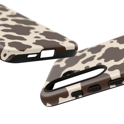 Western Cow Print Tough Phone Case for iPhone Samsung Galaxy Pixel