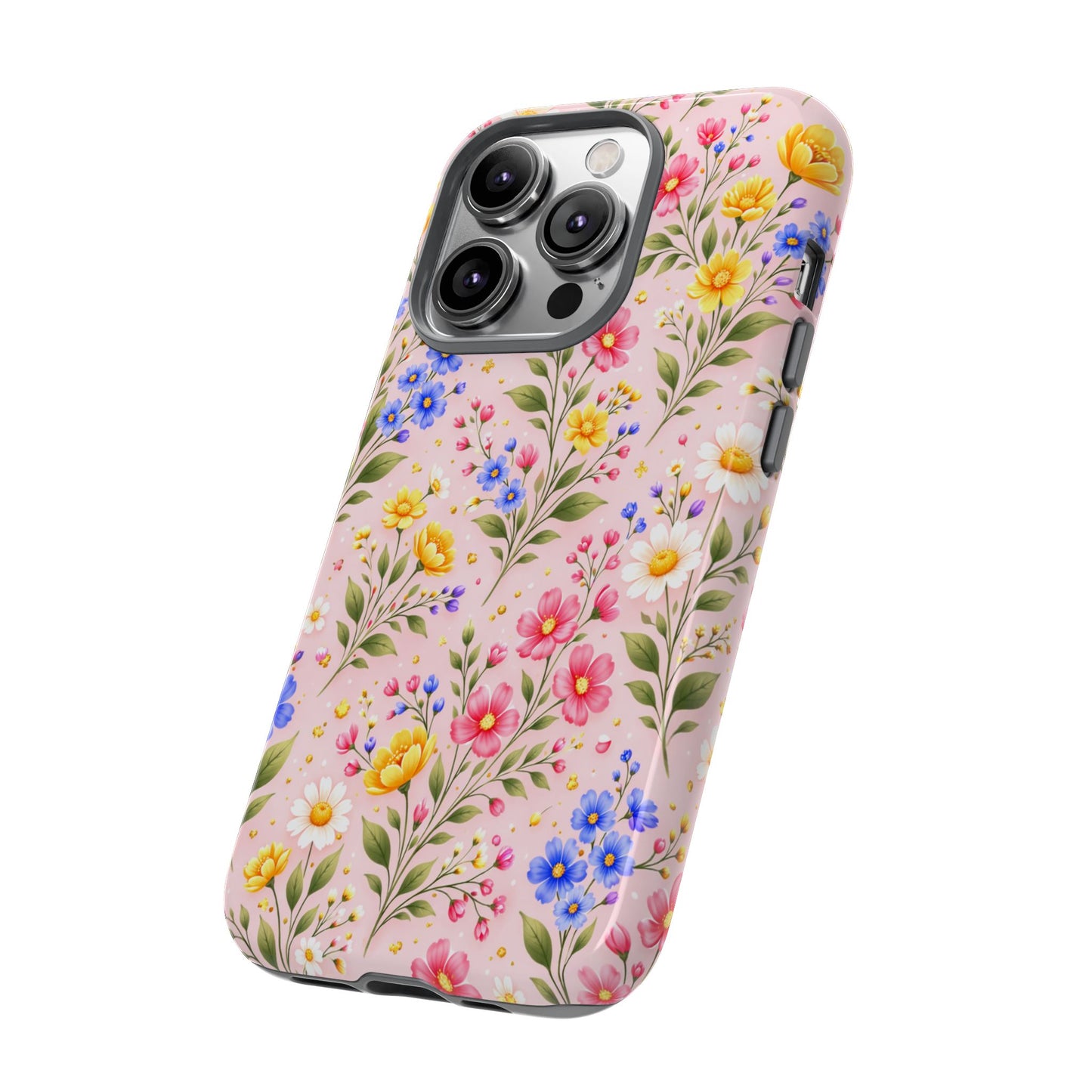 Wildflower Floral Phone Case Vintage Spring Meadow Tough Cover