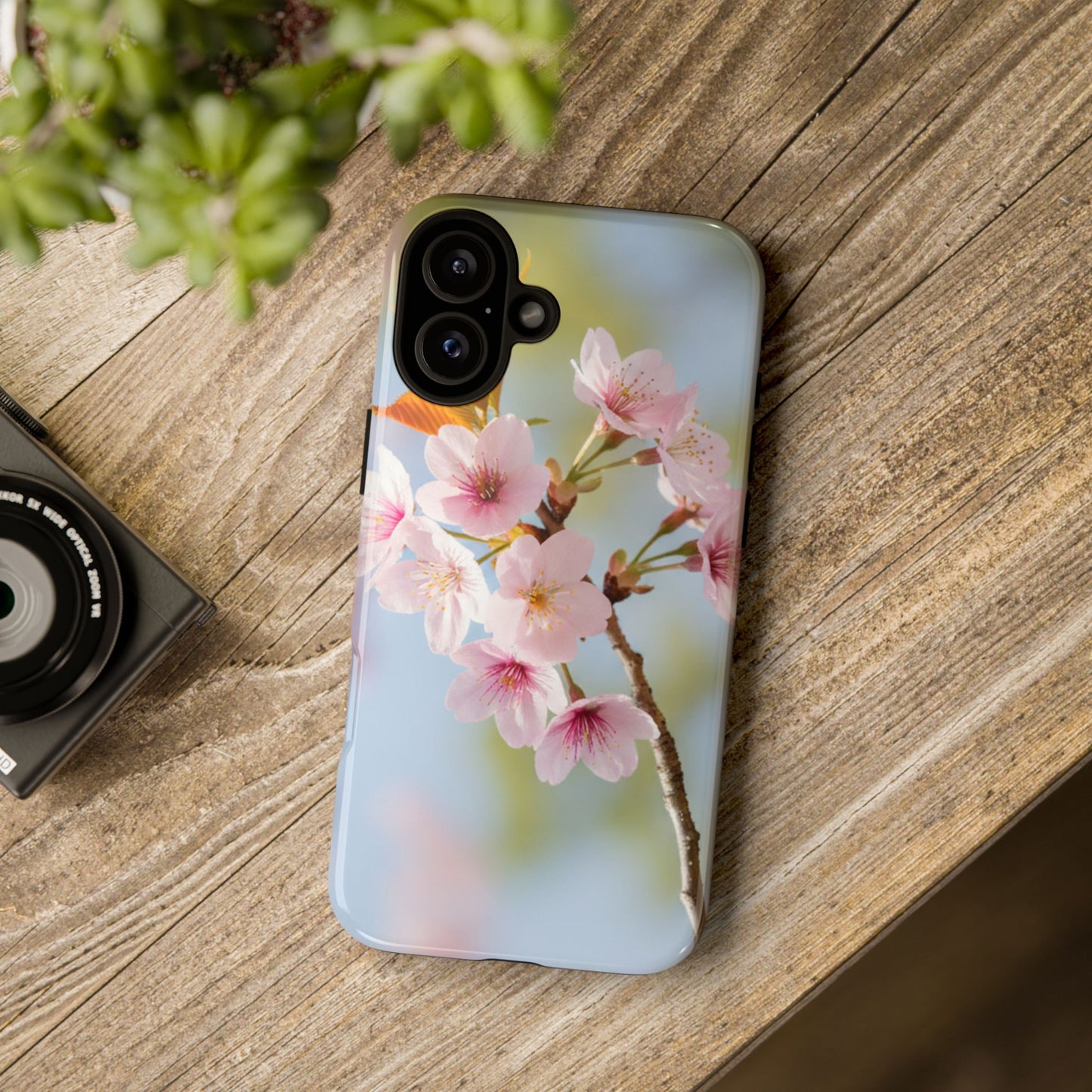 Cherry Blossom Phone Case – Pink Floral Tough Case (iPhone, Samsung Galaxy, Pixel)