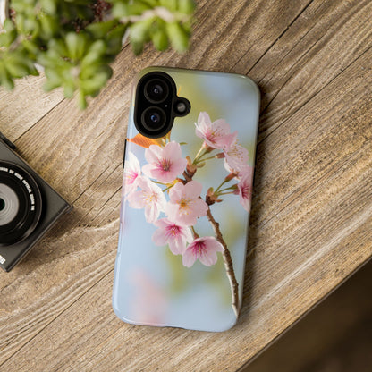 Cherry Blossom Phone Case – Pink Floral Tough Case (iPhone, Samsung Galaxy, Pixel)