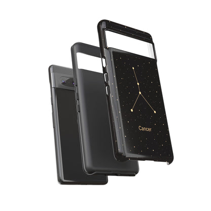 Cancer Zodiac Constellation Phone Case – Luxe Gold Celestial Cover