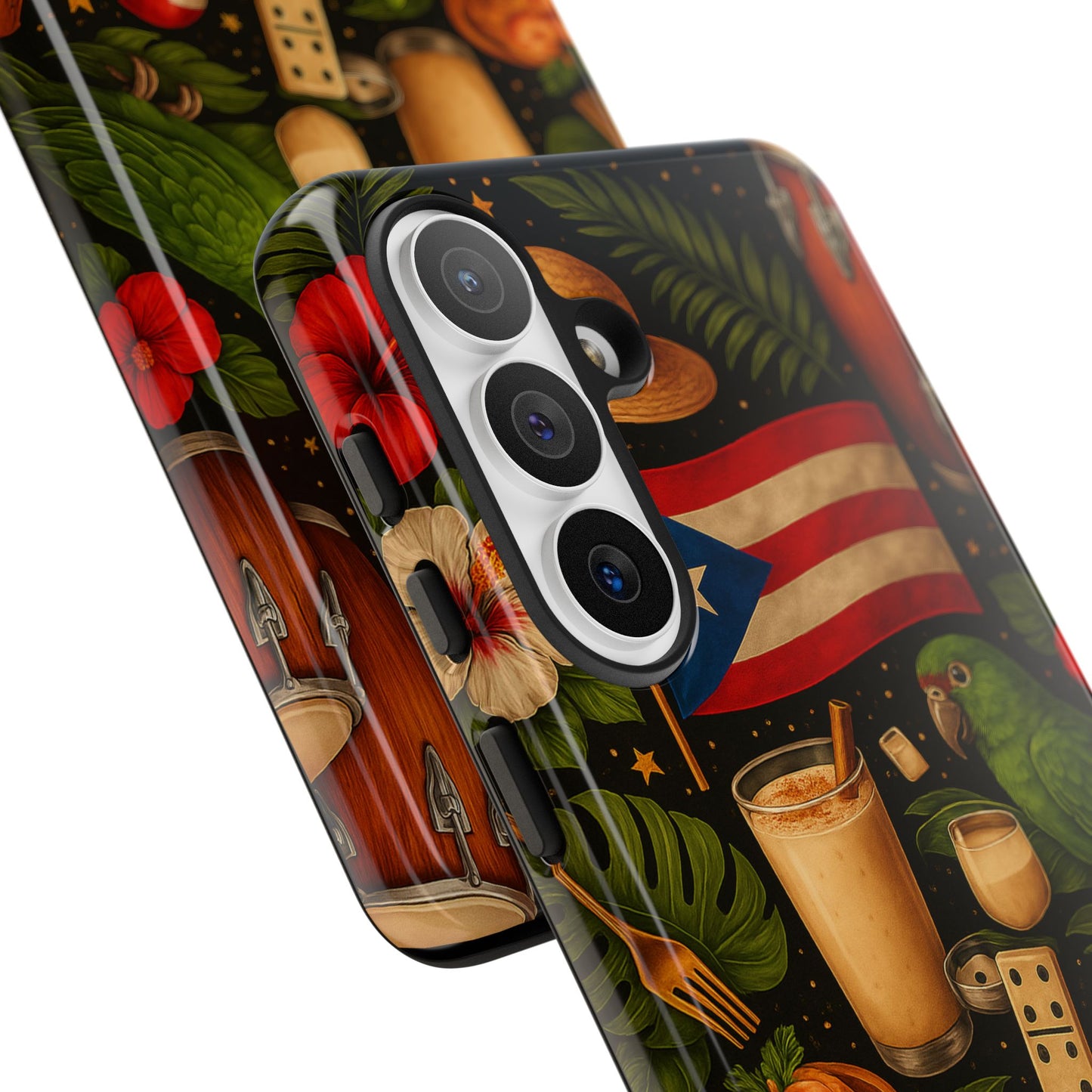 Puerto Rican Culture Phone Case | Boricua Icons Caribbean Aesthetic Tough Protective Case