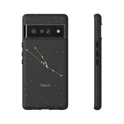 Taurus Zodiac Constellation Phone Case – Luxe Gold Celestial Cover