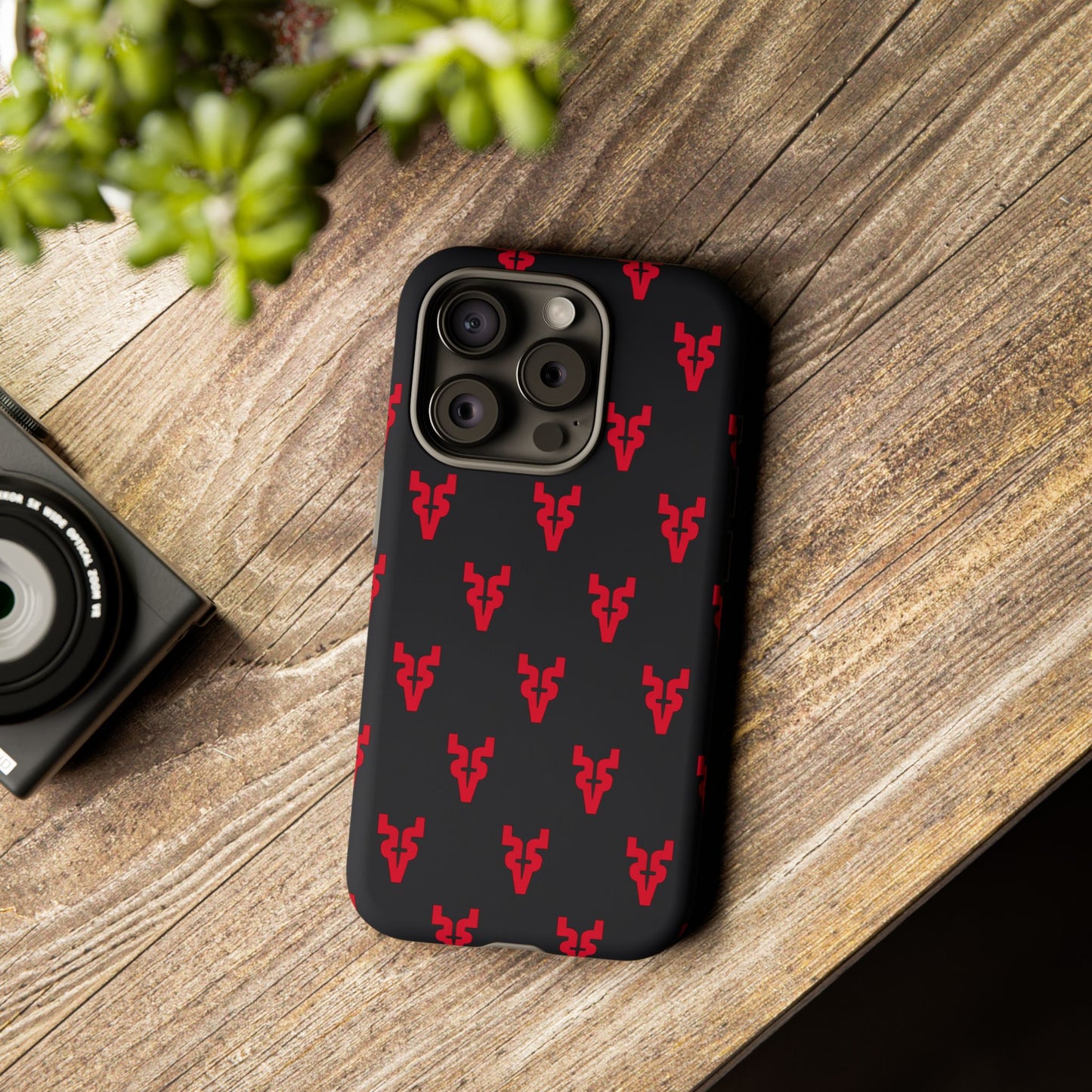 Mazatlán Bull Phone Case – Black Red Streetwear Tough Shockproof Cover