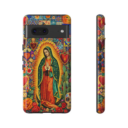 Virgin Mary Guadalupe Phone Case Mexican Folk Art Tough Cover iPhone Samsung