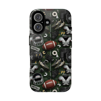 Football Pattern Phone Case – Sports Fan Tough Protective Game Day Case