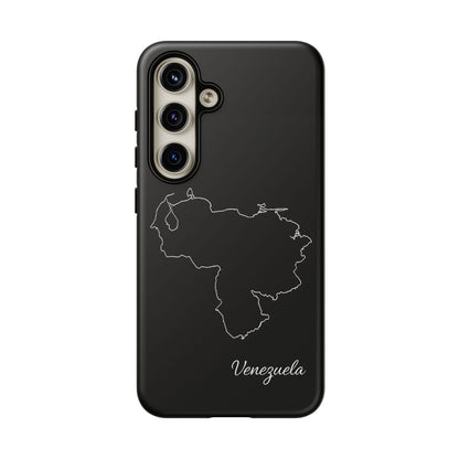 Venezuela Outline Phone Case – Minimal Country Map Tough Case (iPhone, Samsung, Pixel)