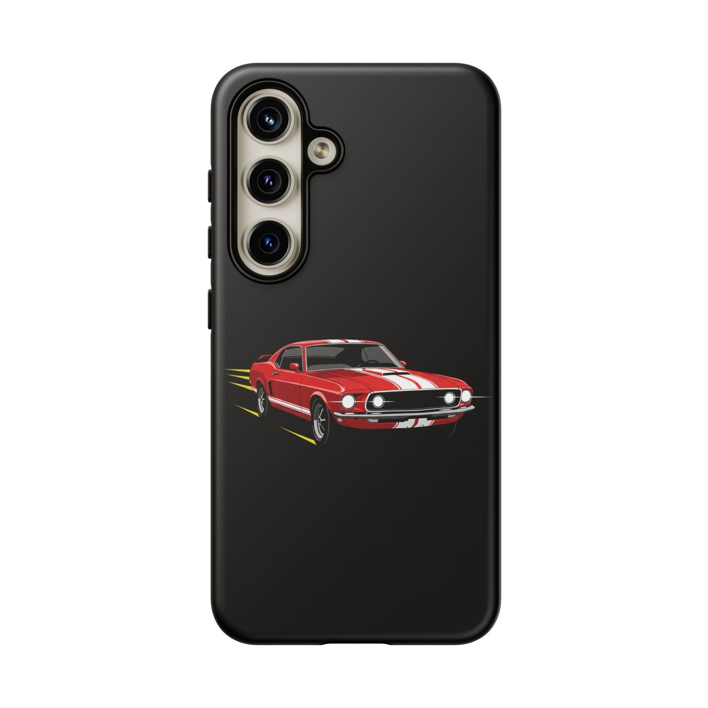 Red Muscle Car Phone Case – Classic Car Racing Tough Protective Case