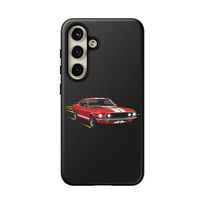 Red Muscle Car Phone Case – Classic Car Racing Tough Protective Case