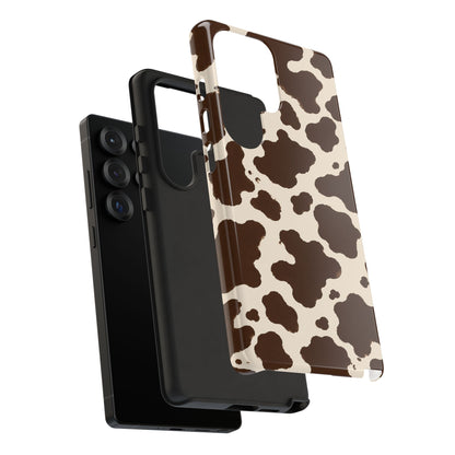 Western Cow Print Tough Phone Case for iPhone Samsung Galaxy Pixel