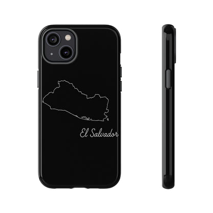 El Salvador Outline Phone Case – Minimal Country Map Tough Case (iPhone, Samsung, Pixel)