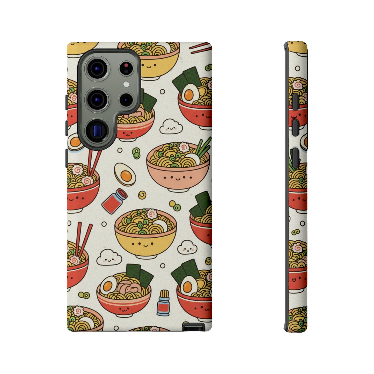 Kawaii Ramen Phone Case – Cute Japanese Food Pattern | Noodle Bowl Aesthetic Case
