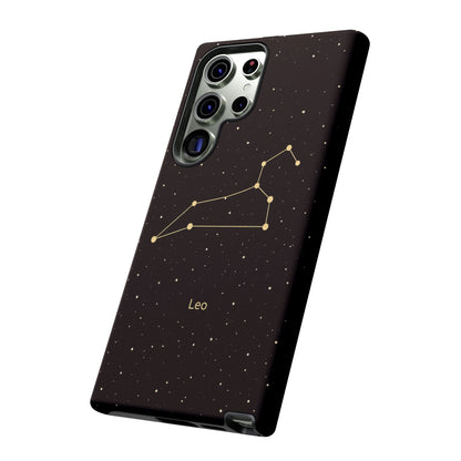 Leo Zodiac Constellation Phone Case – Luxe Gold Celestial Cover