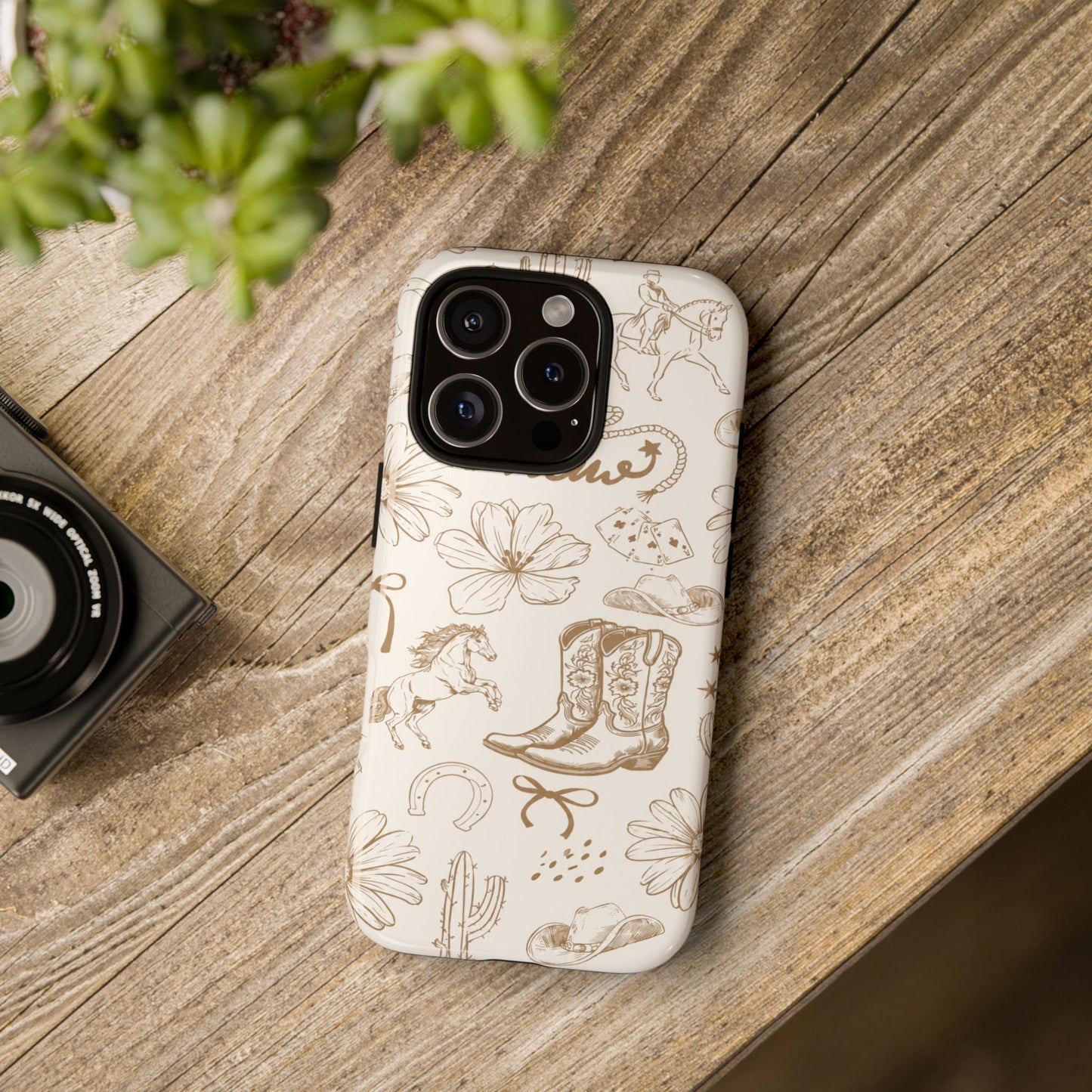 Western Cowgirl Phone Case for iPhone Samsung Galaxy Pixel Tough Case