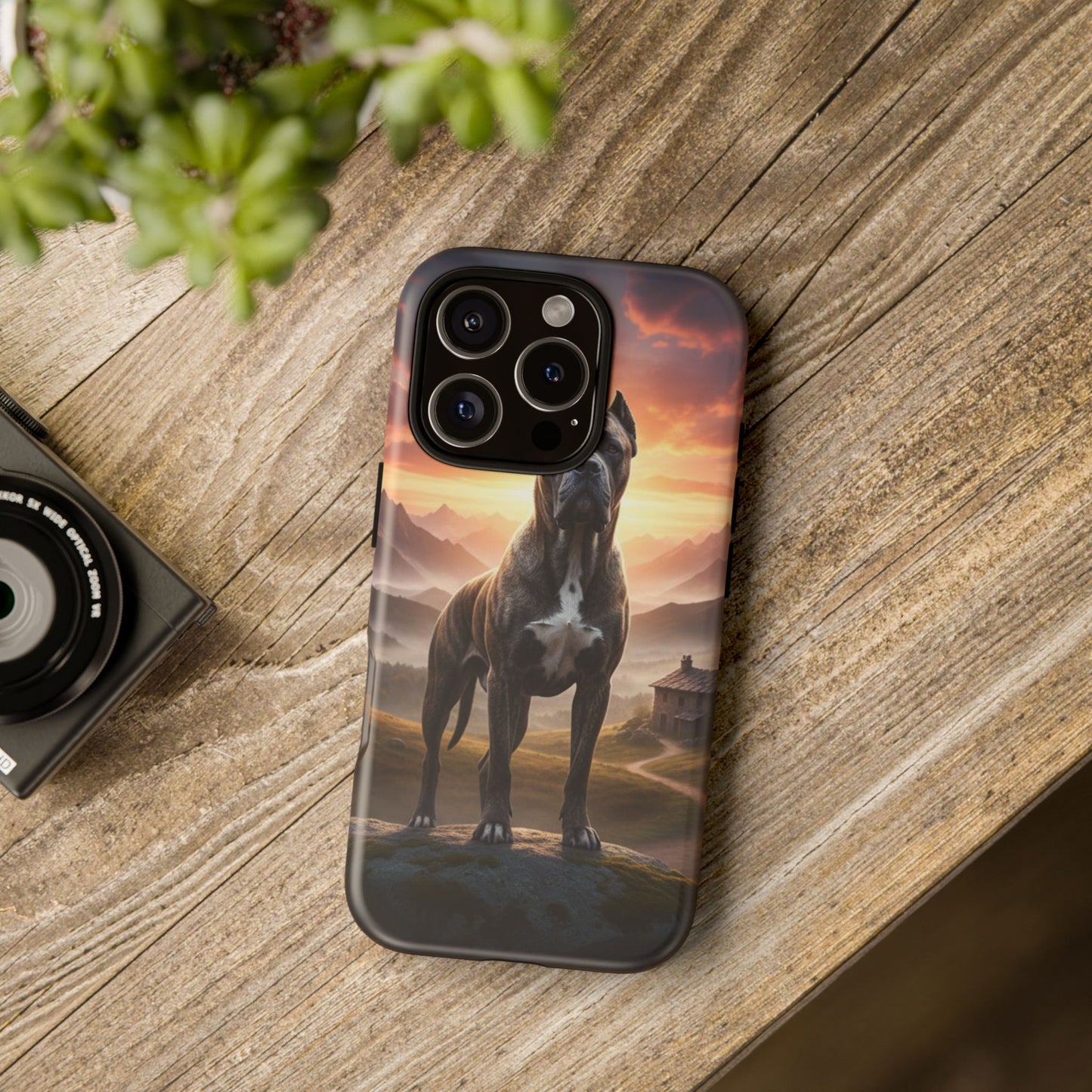 Cane Corso Phone Case – Guard Dog Sunset Tough Case (iPhone, Samsung, Pixel) | Dog Lover Gift