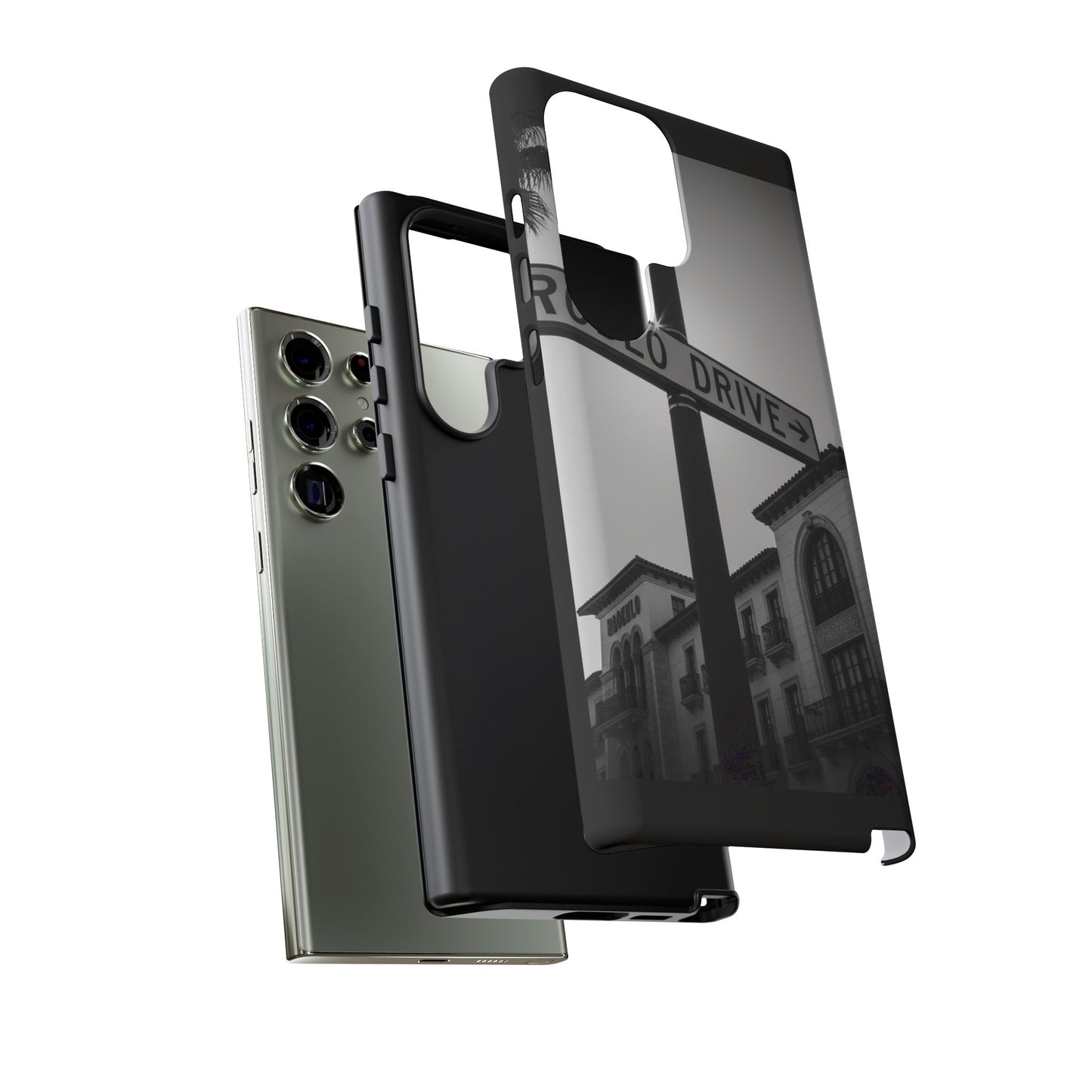 Rodeo Drive Phone Case | Los Angeles Aesthetic Black & White Photography | Luxury LA Street Tough Case for iPhone & Samsung