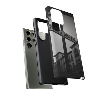 Rodeo Drive Phone Case | Los Angeles Aesthetic Black & White Photography | Luxury LA Street Tough Case for iPhone & Samsung