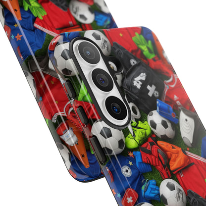 Soccer Ball Pattern Phone Case – Sports Fan Tough Protective Game Day Case