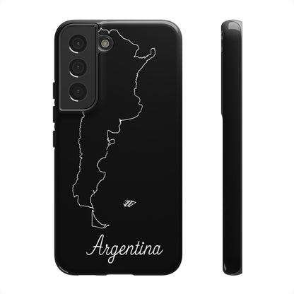 Argentina Outline Phone Case – Minimal Country Map Tough Case (iPhone, Samsung, Pixel)