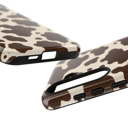 Western Cow Print Tough Phone Case for iPhone Samsung Galaxy Pixel