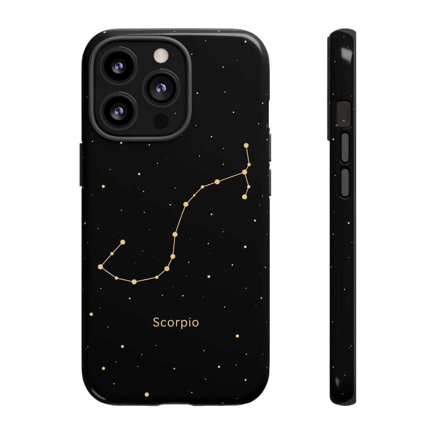 Scorpio Zodiac Constellation Phone Case – Luxe Gold Celestial Cover