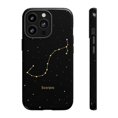 Scorpio Zodiac Constellation Phone Case – Luxe Gold Celestial Cover