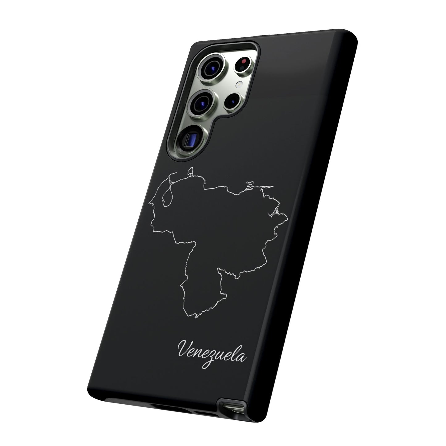 Venezuela Outline Phone Case – Minimal Country Map Tough Case (iPhone, Samsung, Pixel)