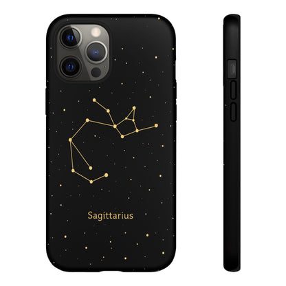 Sagittarius Zodiac Constellation Phone Case – Luxe Gold Celestial Cover