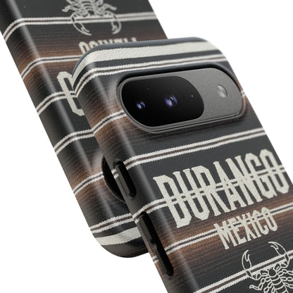 Durango Mexico Phone Case | Serape Scorpion Western Design | Mexican Heritage Tough Case for iPhone & Samsung