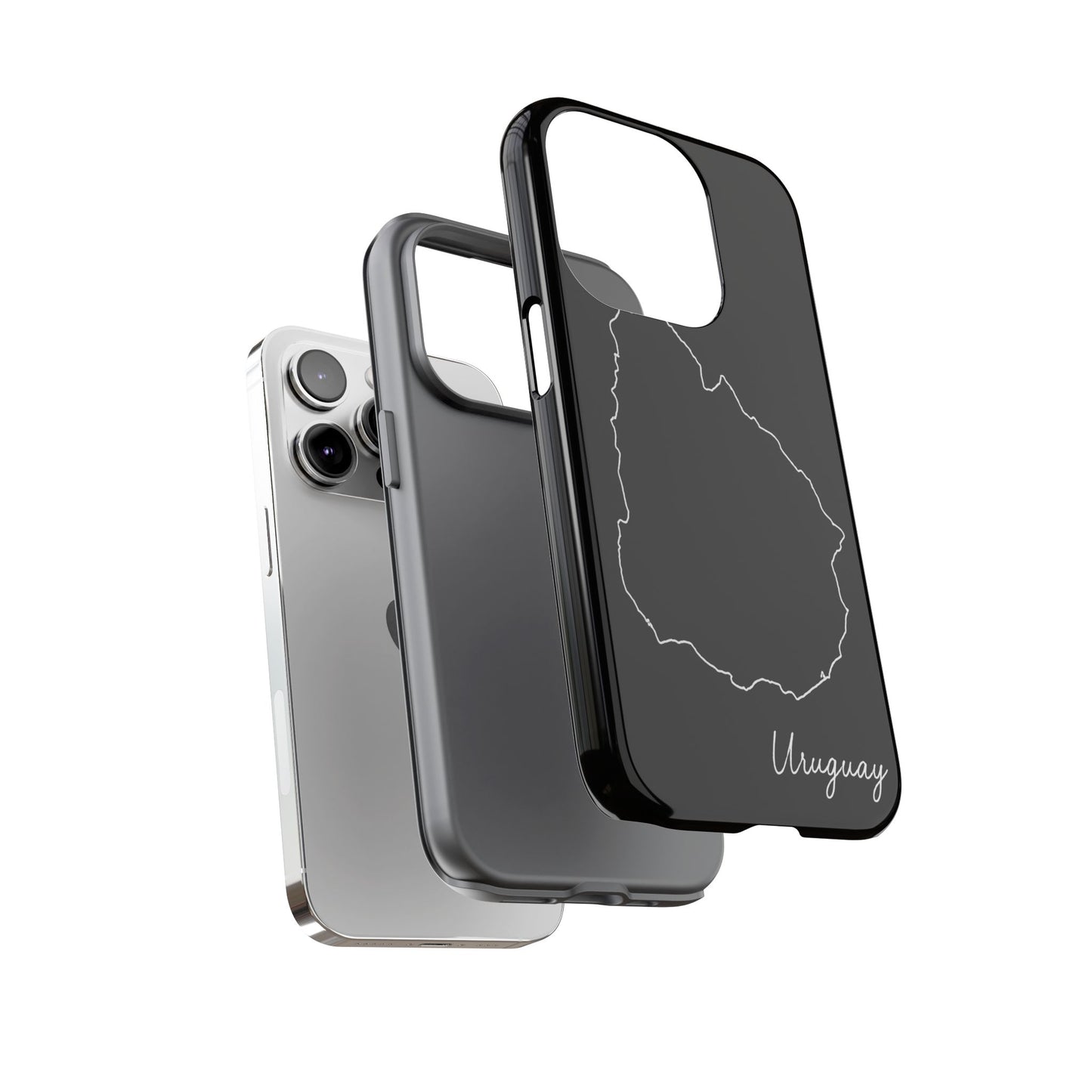 Uruguay Outline Phone Case – Minimal Country Map Tough Case (iPhone, Samsung, Pixel)