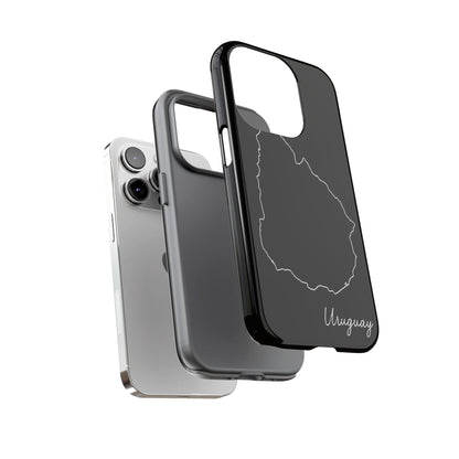 Uruguay Outline Phone Case – Minimal Country Map Tough Case (iPhone, Samsung, Pixel)
