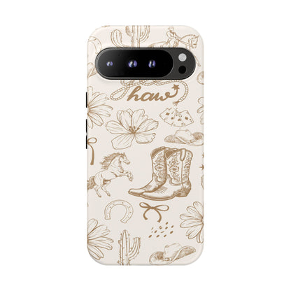 Western Cowgirl Phone Case for iPhone Samsung Galaxy Pixel Tough Case