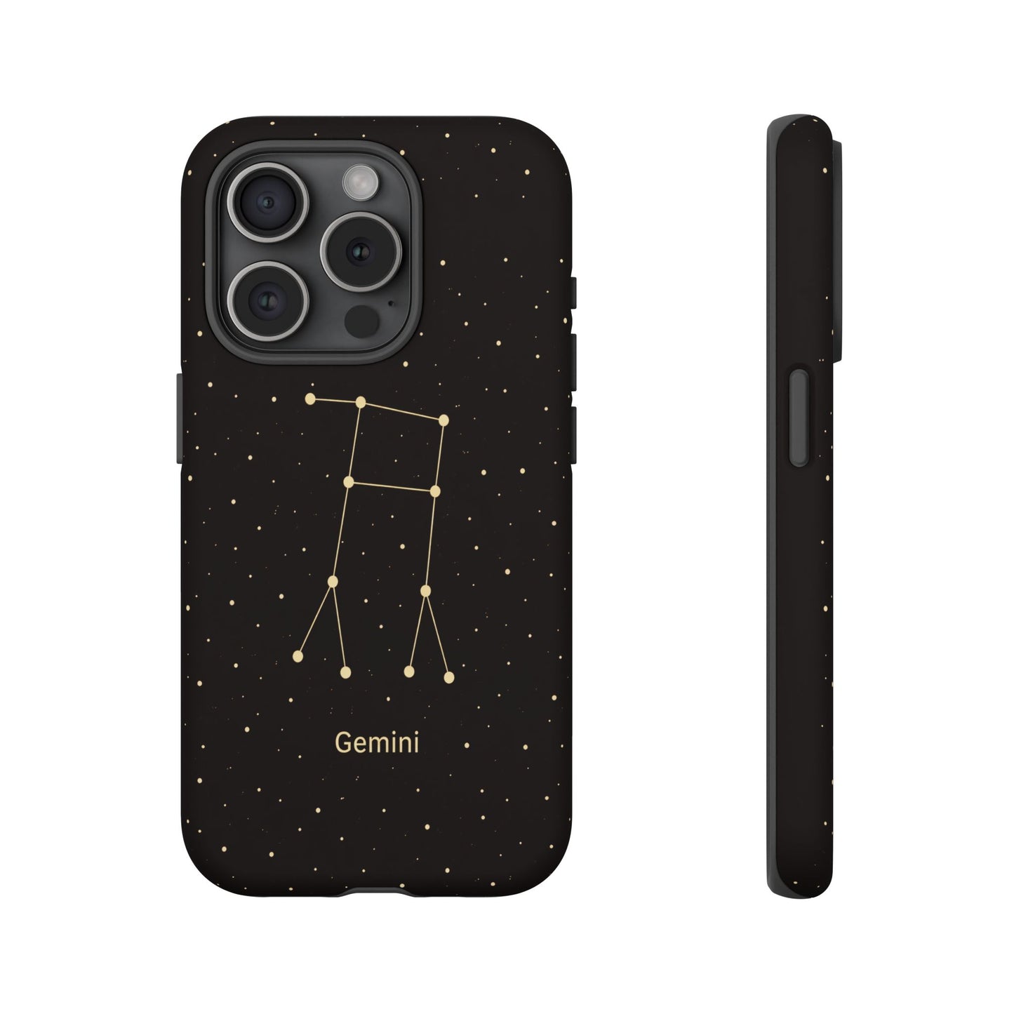 Gemini Zodiac Constellation Phone Case – Luxe Gold Celestial Cover