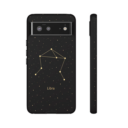 Libra Zodiac Constellation Phone Case – Luxe Gold Celestial Cover