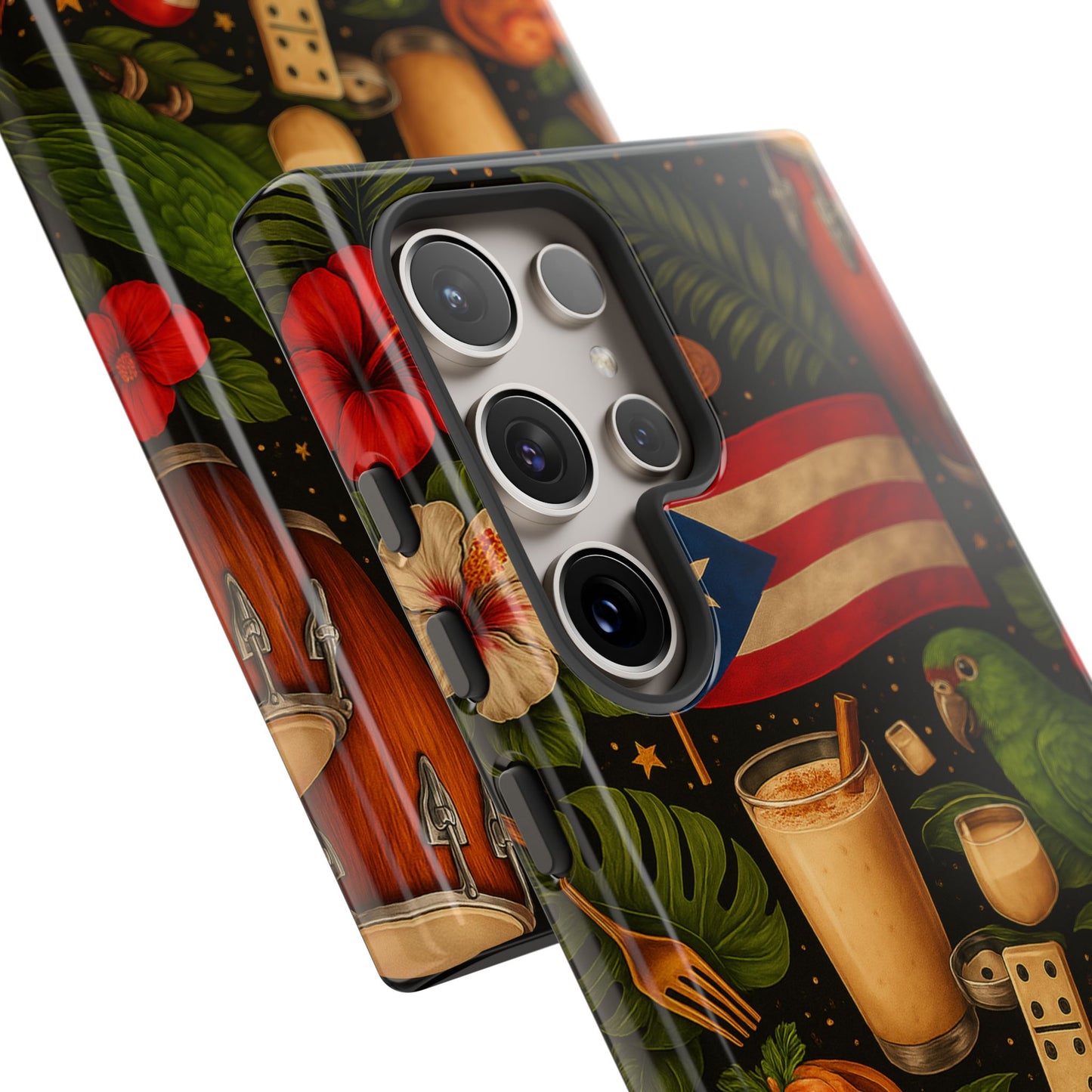 Puerto Rican Culture Phone Case | Boricua Icons Caribbean Aesthetic Tough Protective Case