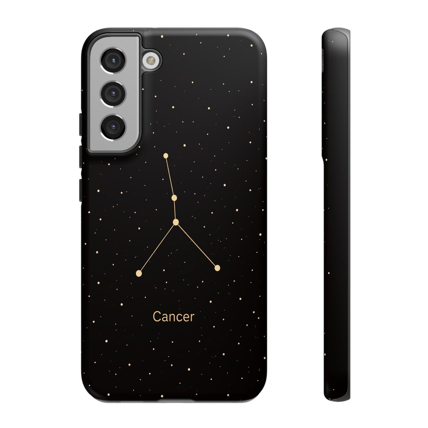 Cancer Zodiac Constellation Phone Case – Luxe Gold Celestial Cover
