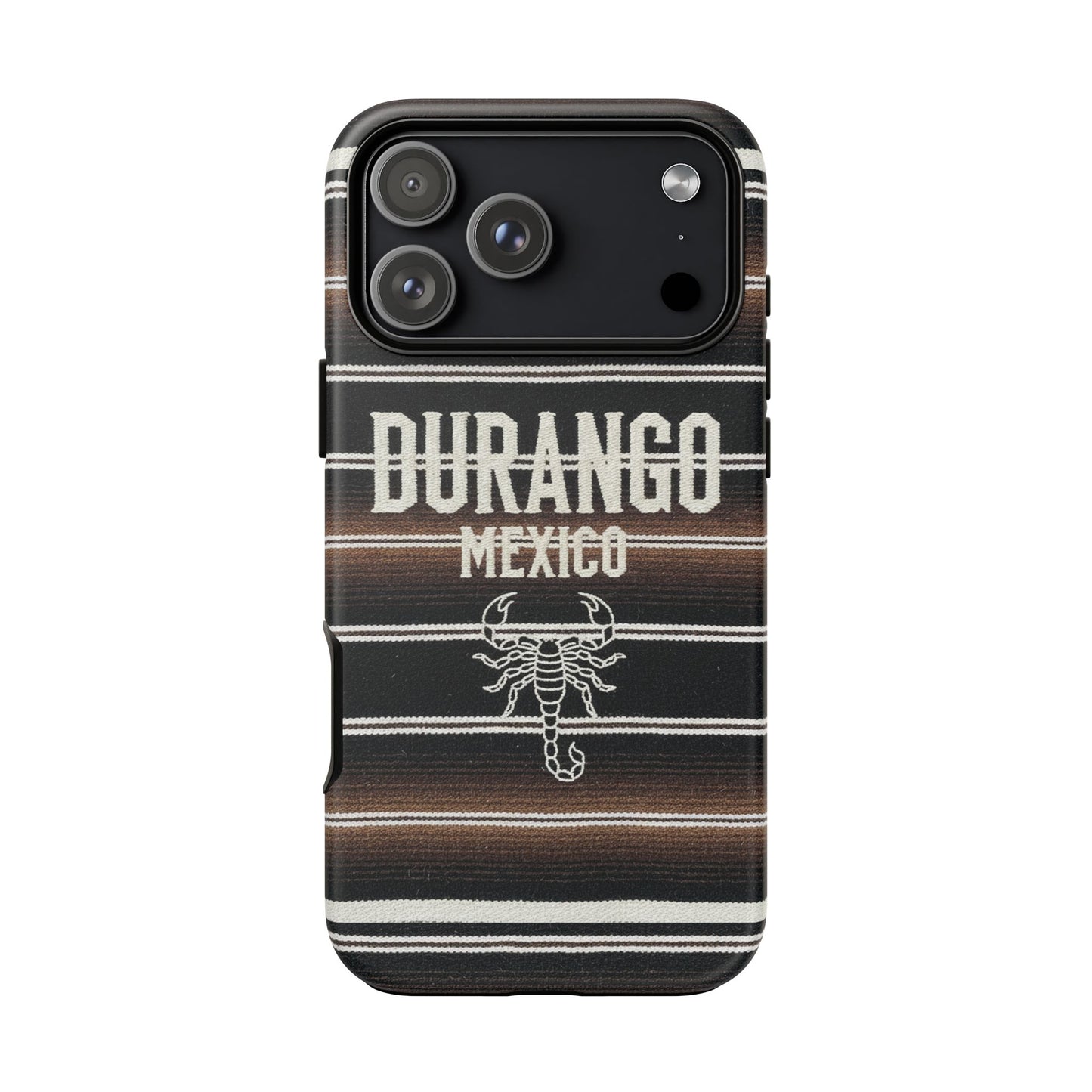Durango Mexico Phone Case | Serape Scorpion Western Design | Mexican Heritage Tough Case for iPhone & Samsung