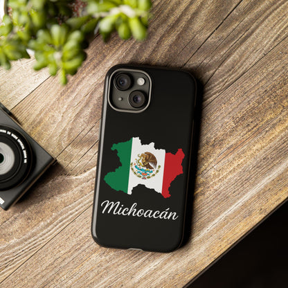 Michoacán Mexico Flag Map Phone Case | Mexican American Pride Tough Case for iPhone & Samsung
