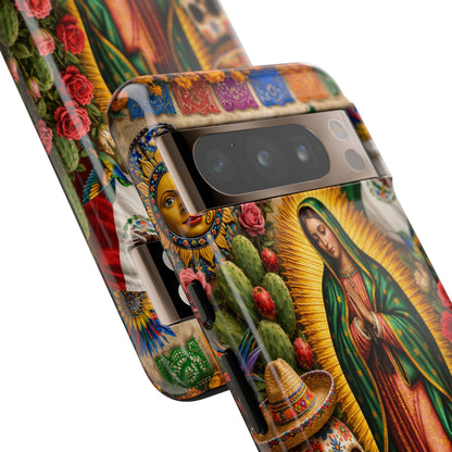 Virgen de Guadalupe Phone Case Mexican Floral iPhone Samsung Pixel Case