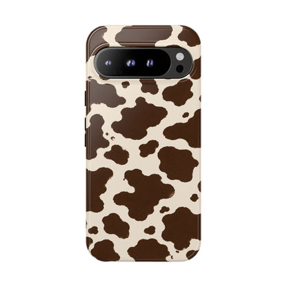 Western Cow Print Tough Phone Case for iPhone Samsung Galaxy Pixel