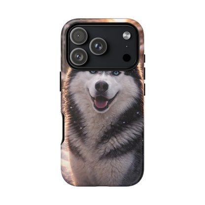 Siberian Husky Tough Phone Case | Blue Eyes Dog Cover Protective iPhone Case