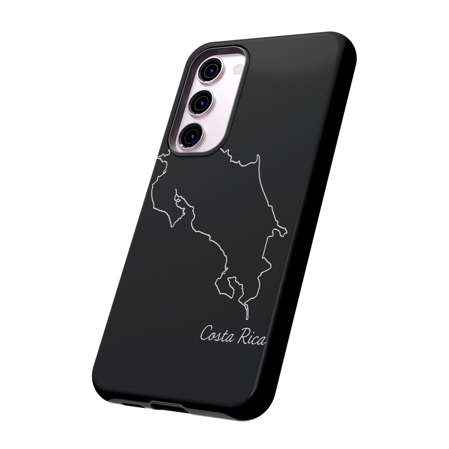 Costa Rica Outline Phone Case – Minimal Country Map Tough Case (iPhone, Samsung, Pixel)