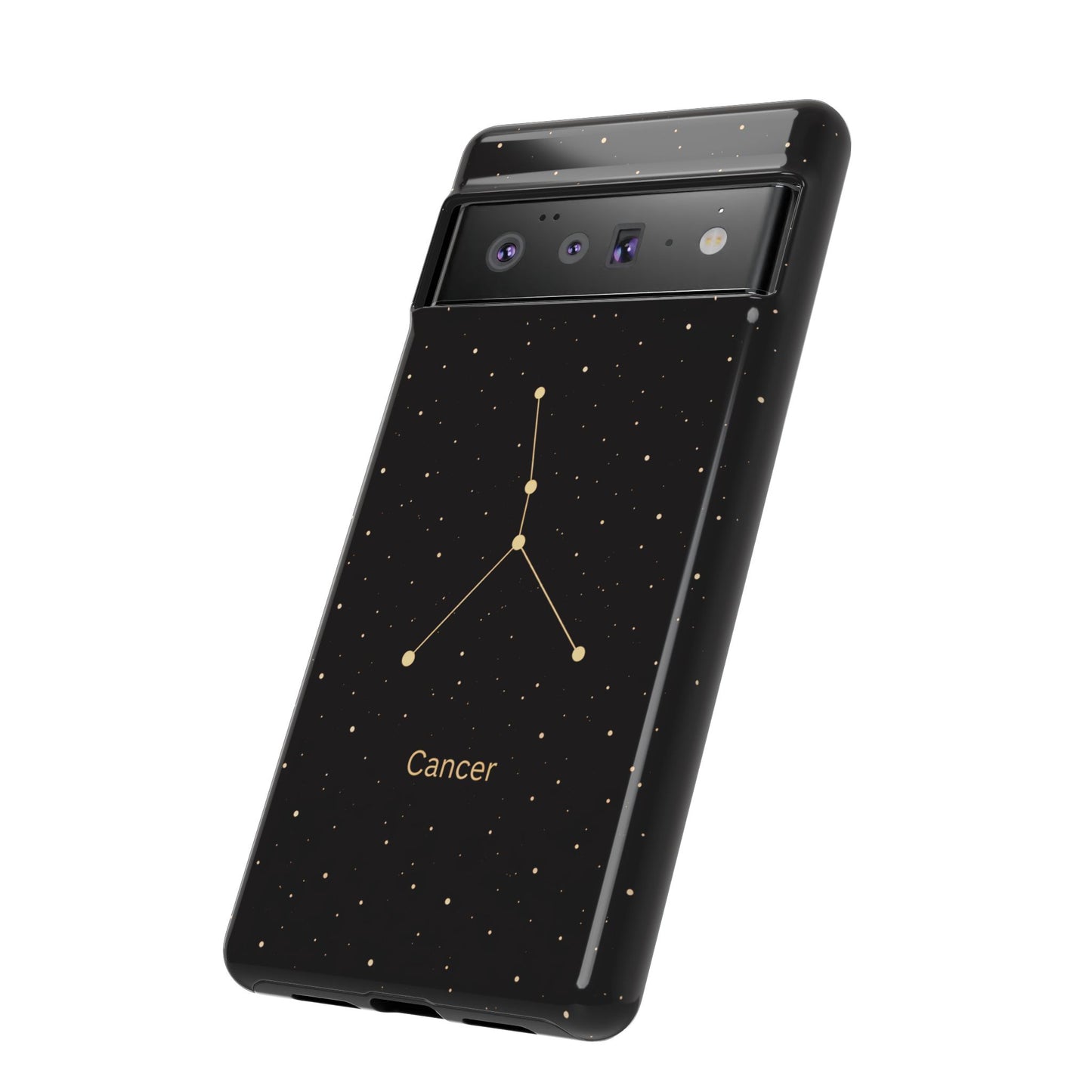Cancer Zodiac Constellation Phone Case – Luxe Gold Celestial Cover