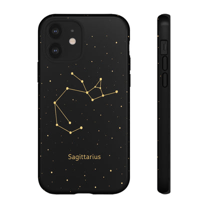 Sagittarius Zodiac Constellation Phone Case – Luxe Gold Celestial Cover